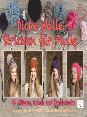 cover image of Dicke Wolle--Stricken für Faule